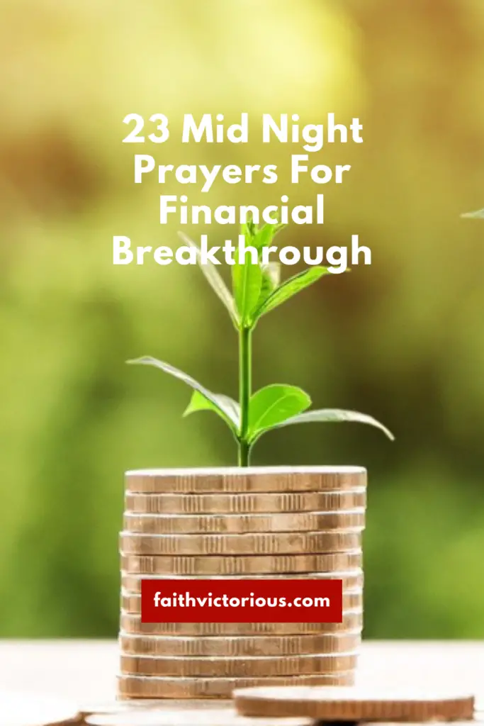 Mid night prayers for financial breakthrough