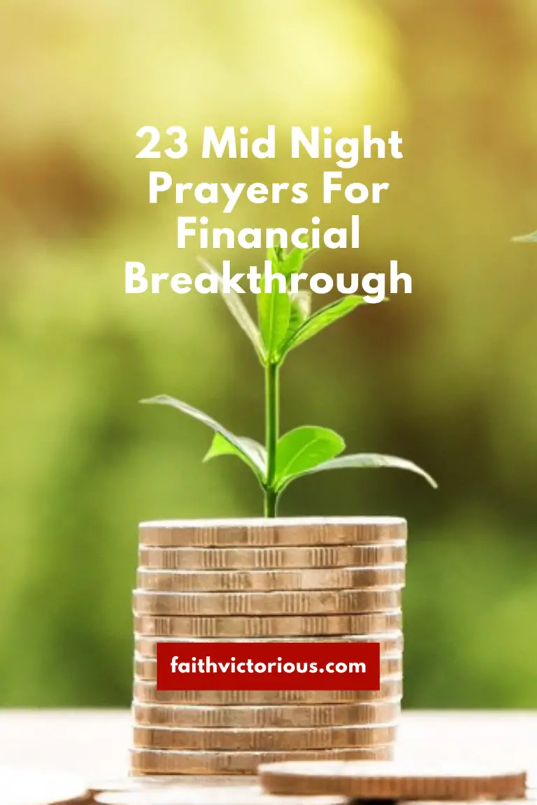 23 Mid Night Prayers For Financial Breakthrough - Faith Victorious