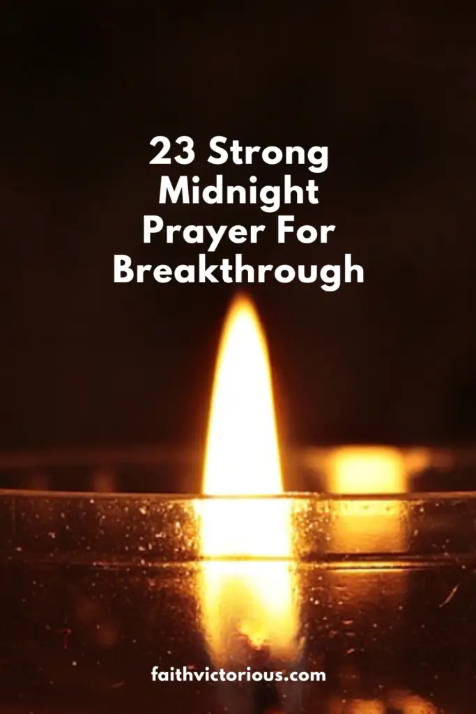 midnight prayer for breakthrough