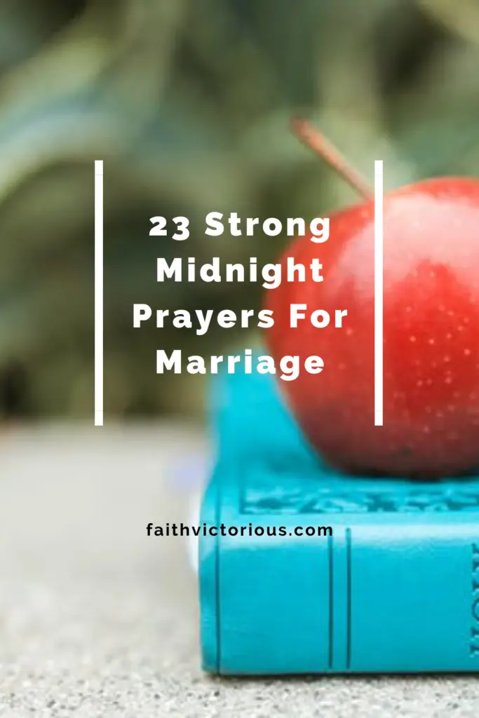 midnight prayers for marriage