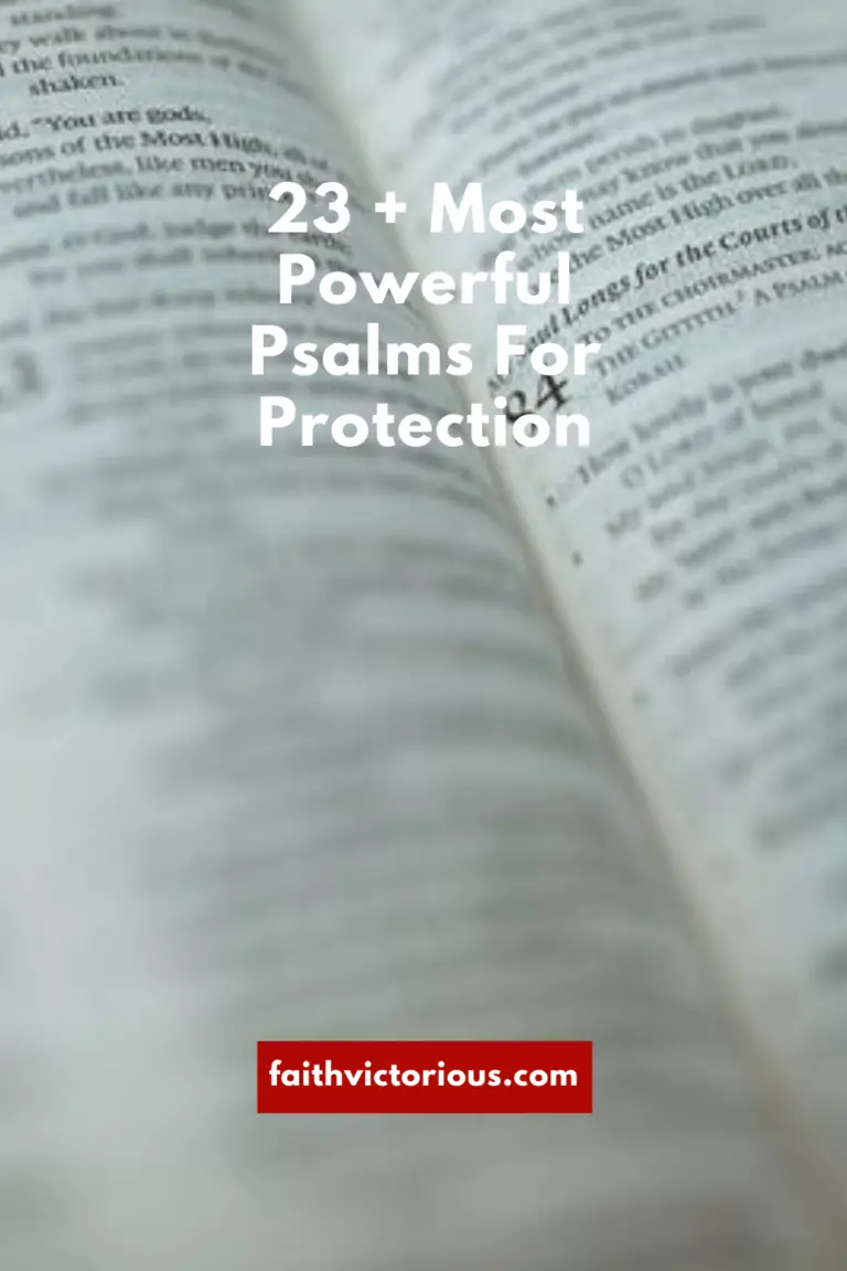 23+ Most Powerful Psalms For Protection - Faith Victorious