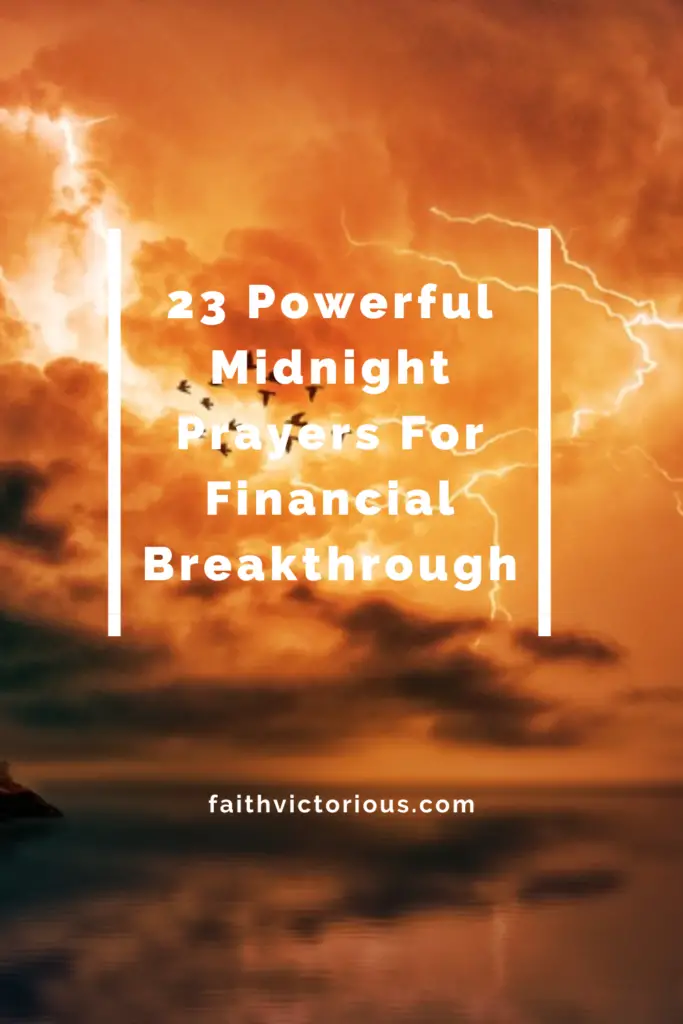 powerful midnight prayers for financial breakthrough