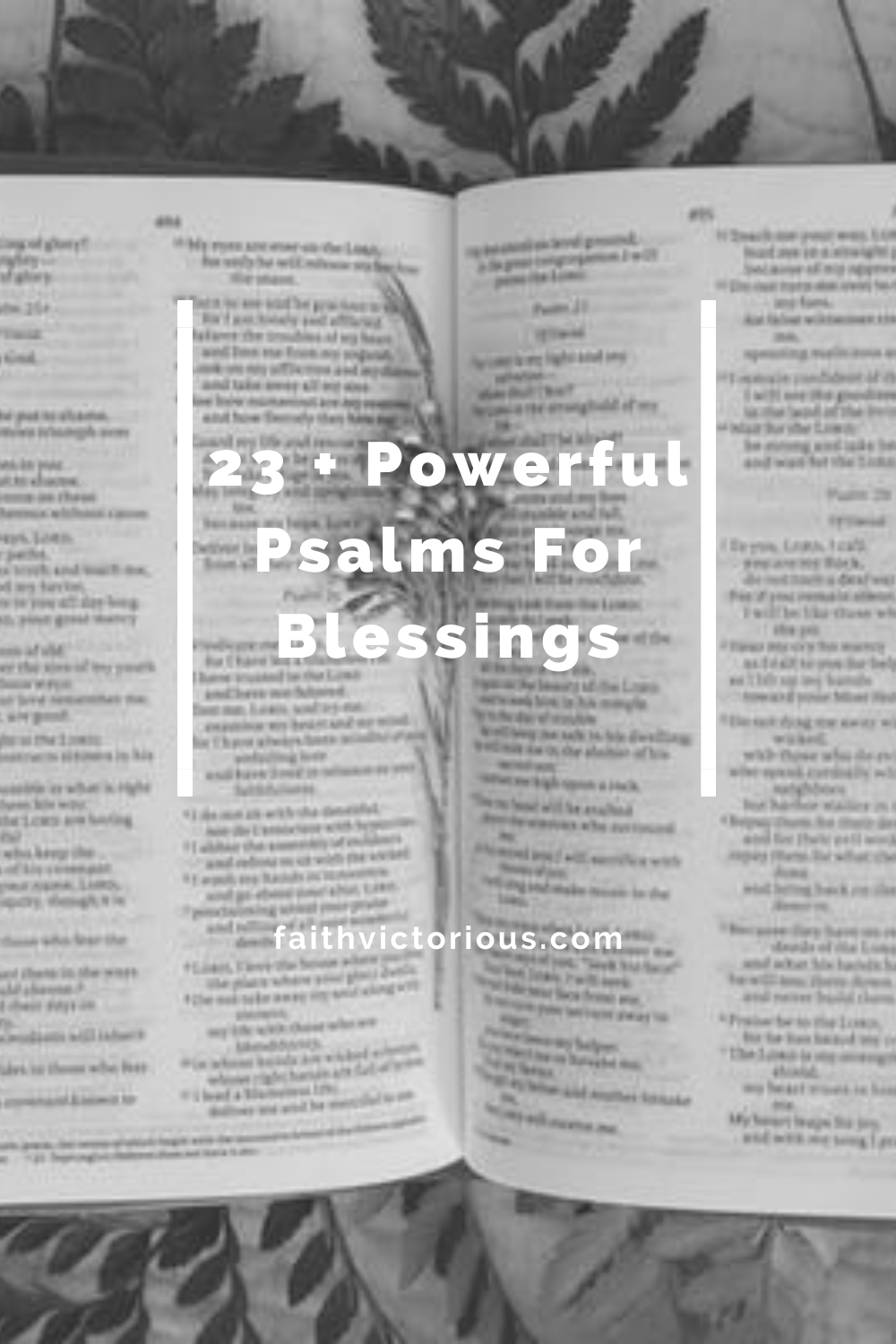 23+ Powerful Psalms For Blessings - Faith Victorious