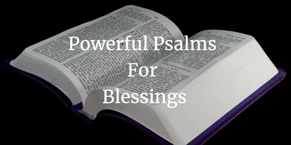 powerful psalms for blessings