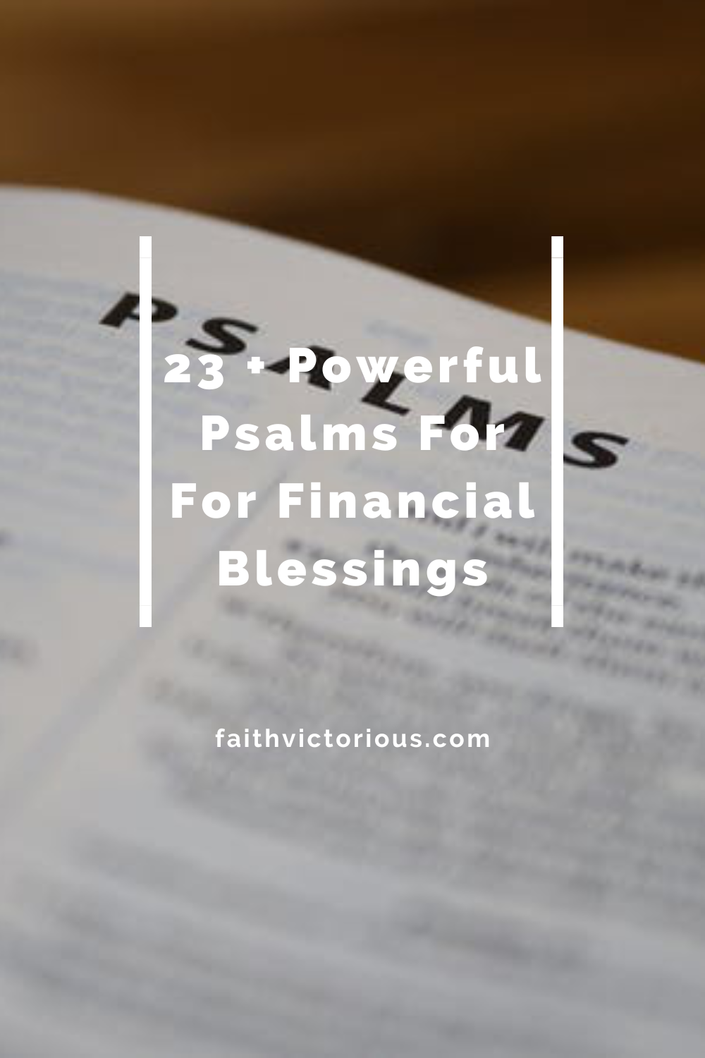 bible verses about financial blessings