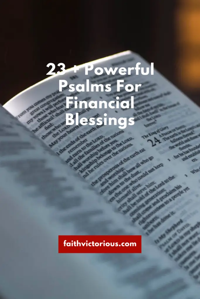 powerful psalms for financial blessings