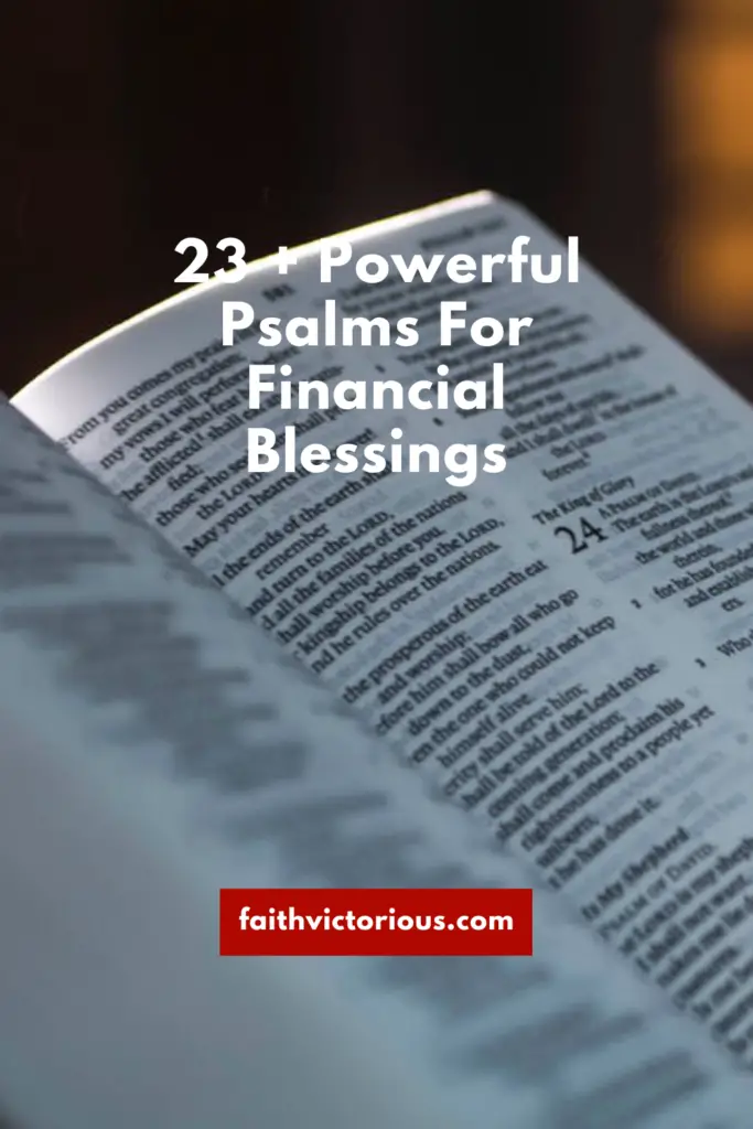 23+ Powerful Psalms For Financial Blessings - Faith Victorious