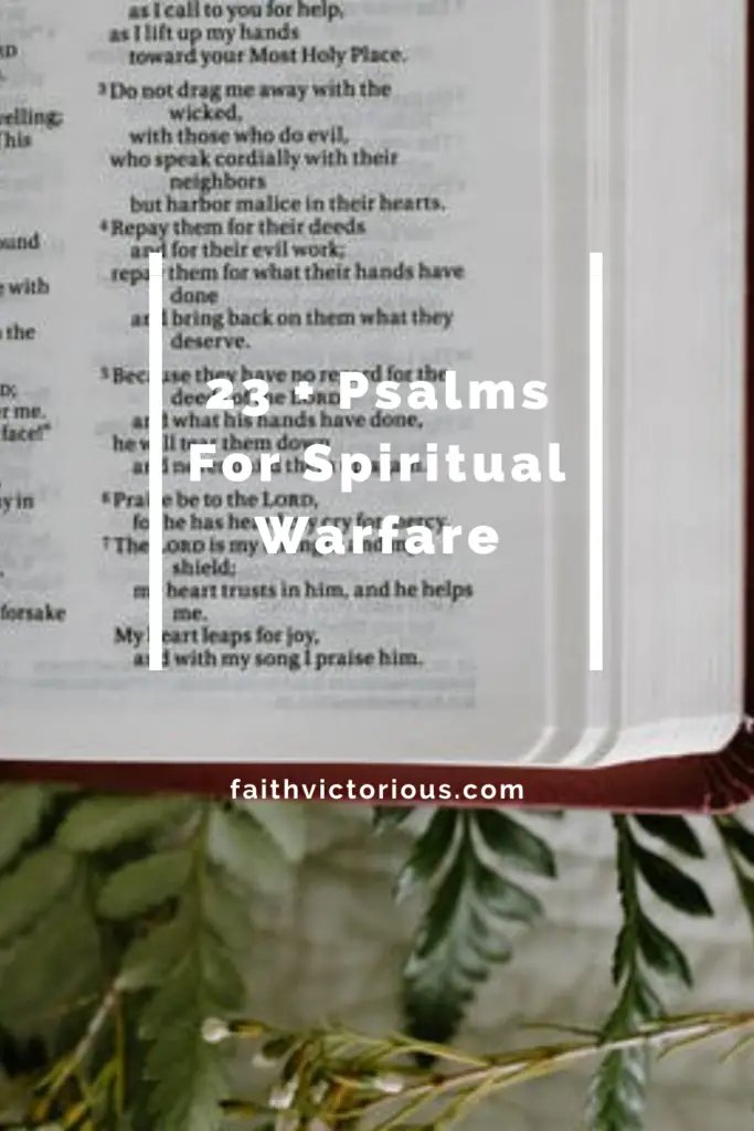psalms for spiritual warfare