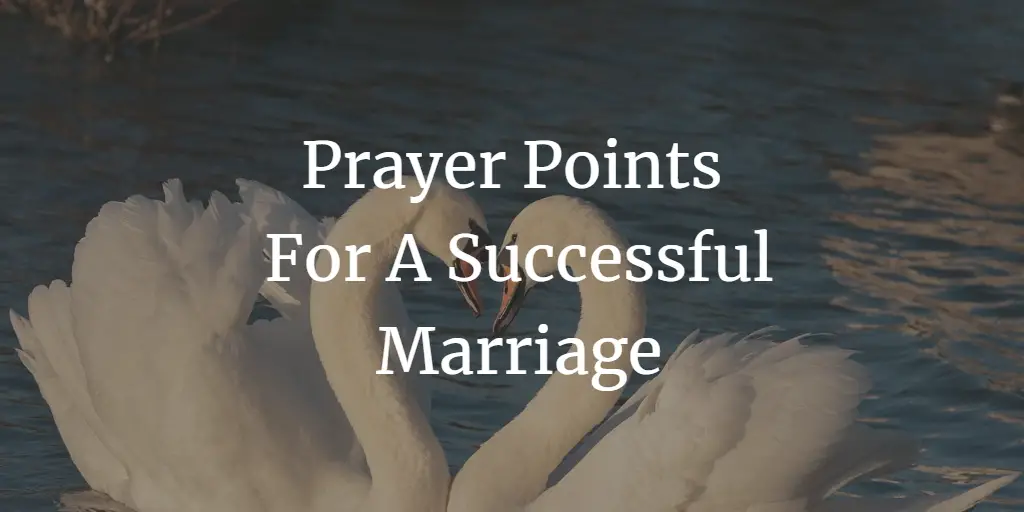 prayer points for a successful marriage