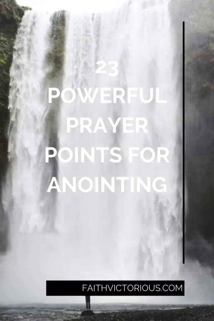 prayer points for anointing