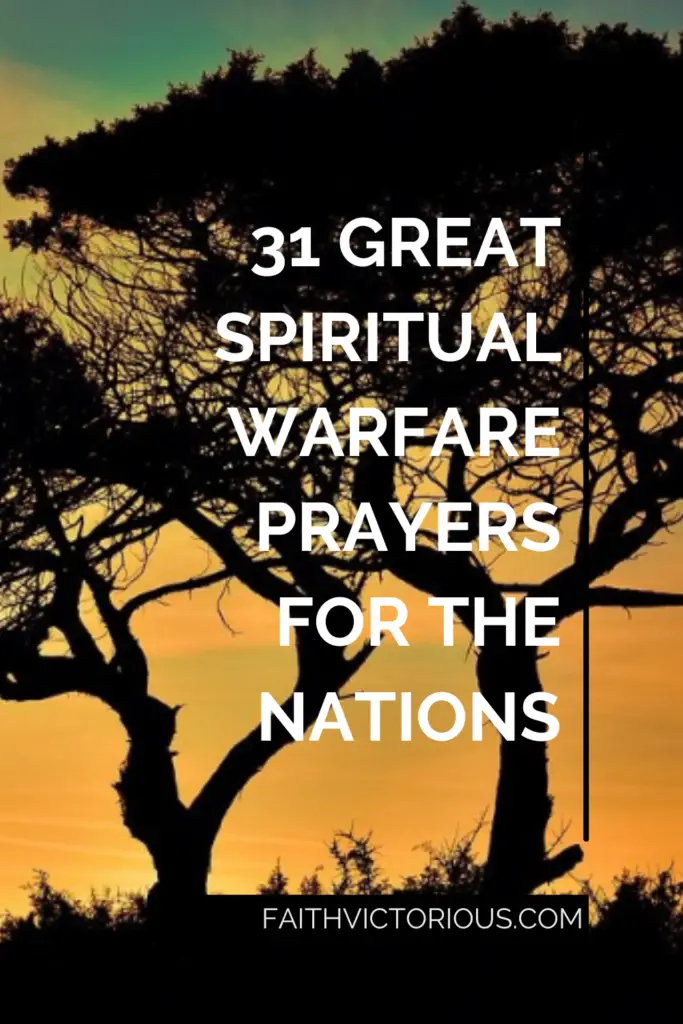 Spiritual warfare prayers for the nations
