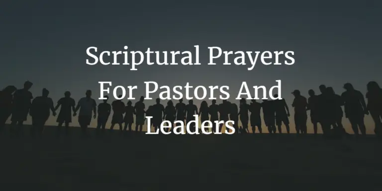 31 Strong Scriptural Prayers For Pastors And Leaders - Faith Victorious