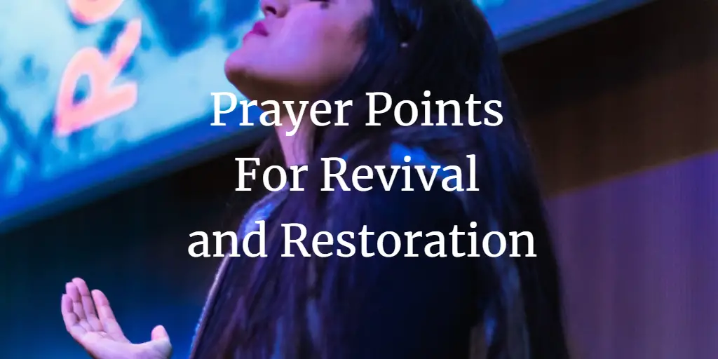 prayer points for revival and restoration