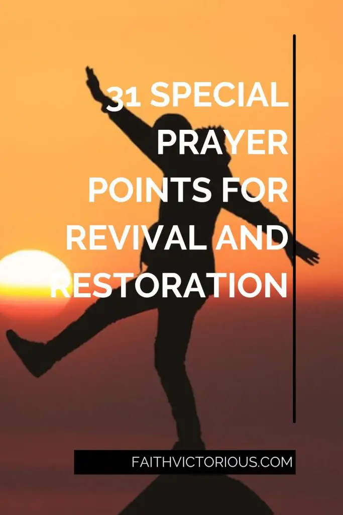 prayer points for revival and restoration