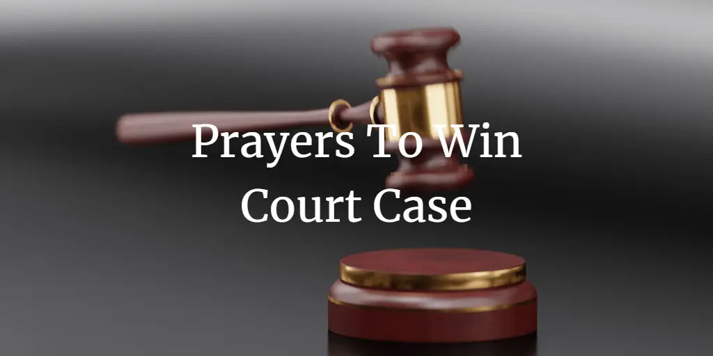 prayers to win court case