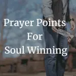 prayer points for soul winning