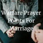 warfare prayer points for my marriage