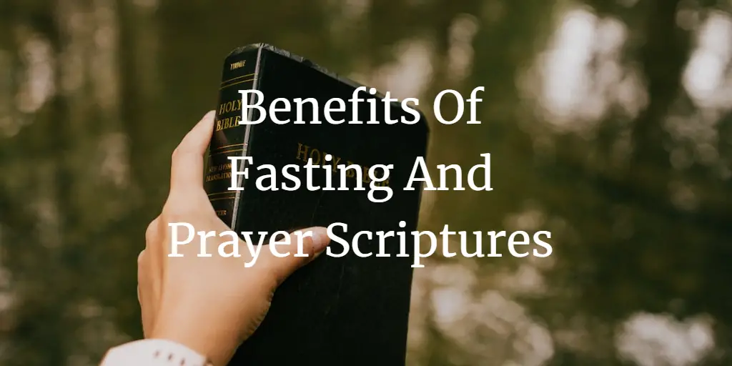 benefits of fasting and prayer scriptures