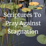 scriptures to pray against stagnation