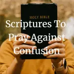 scriptures to pray against confusion