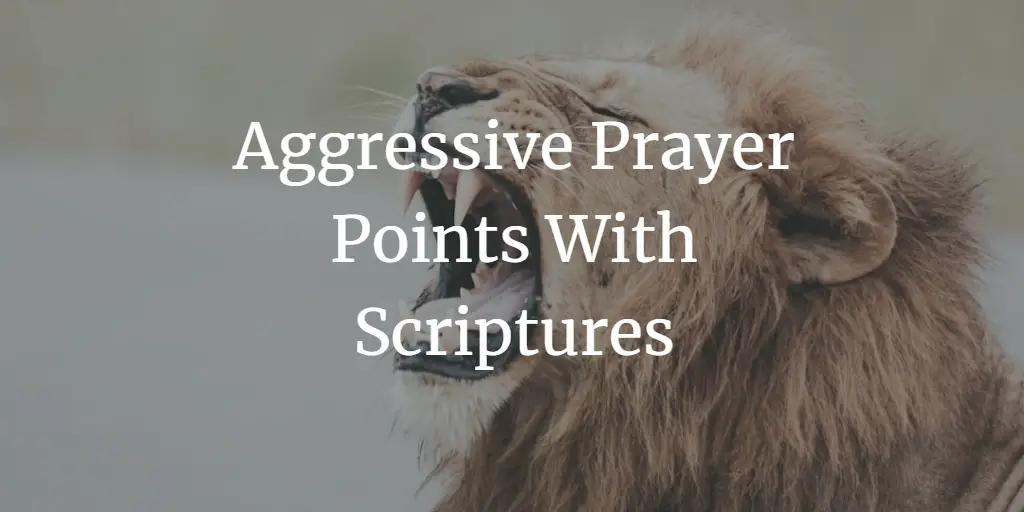 31 Aggressive Prayer Points with Scriptures