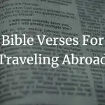 bible verses for traveling abroad