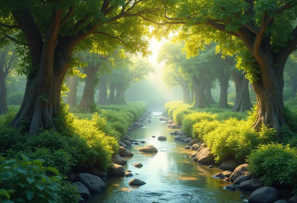 Genesis diet concept from the Garden of Eden